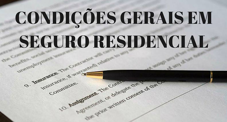 Condições Gerais em Seguro Residencial