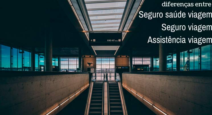 imagem de um aeroporto com a descrição "diferenças entre seguro saúde viagem, seguro viagem e assistência viagem"