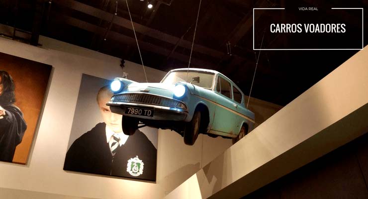 imagem do carro voador do filme Harry Potter e descrição: uma realidade Carros Voadores