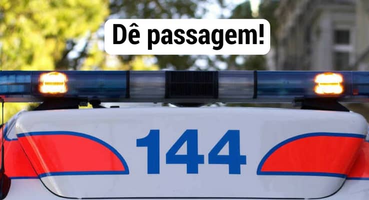 Dê passagem à ambulância